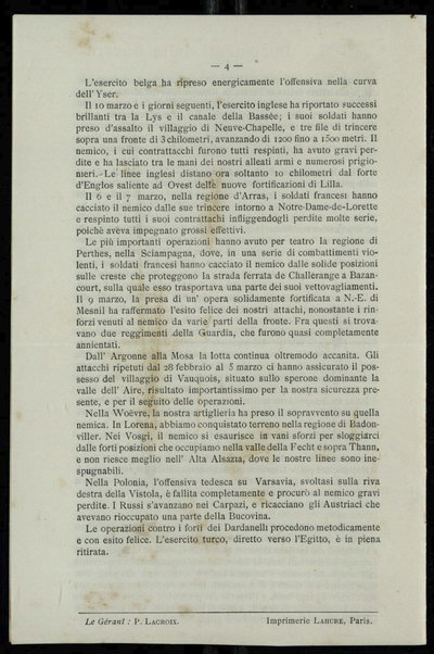 Documenti della guerra : bollettino d'informazioni pubblicato dalla Camera di commercio di Parigi